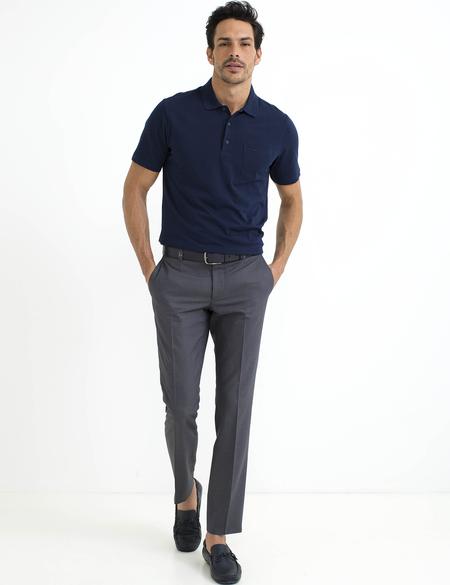 Lacivert Regular Fit Polo Yaka T-Shirt - 50188639028