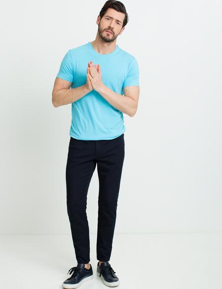 Turkuaz Ekstra Slim Fit Bisiklet Yaka Basic T-Shirt - 50192736073