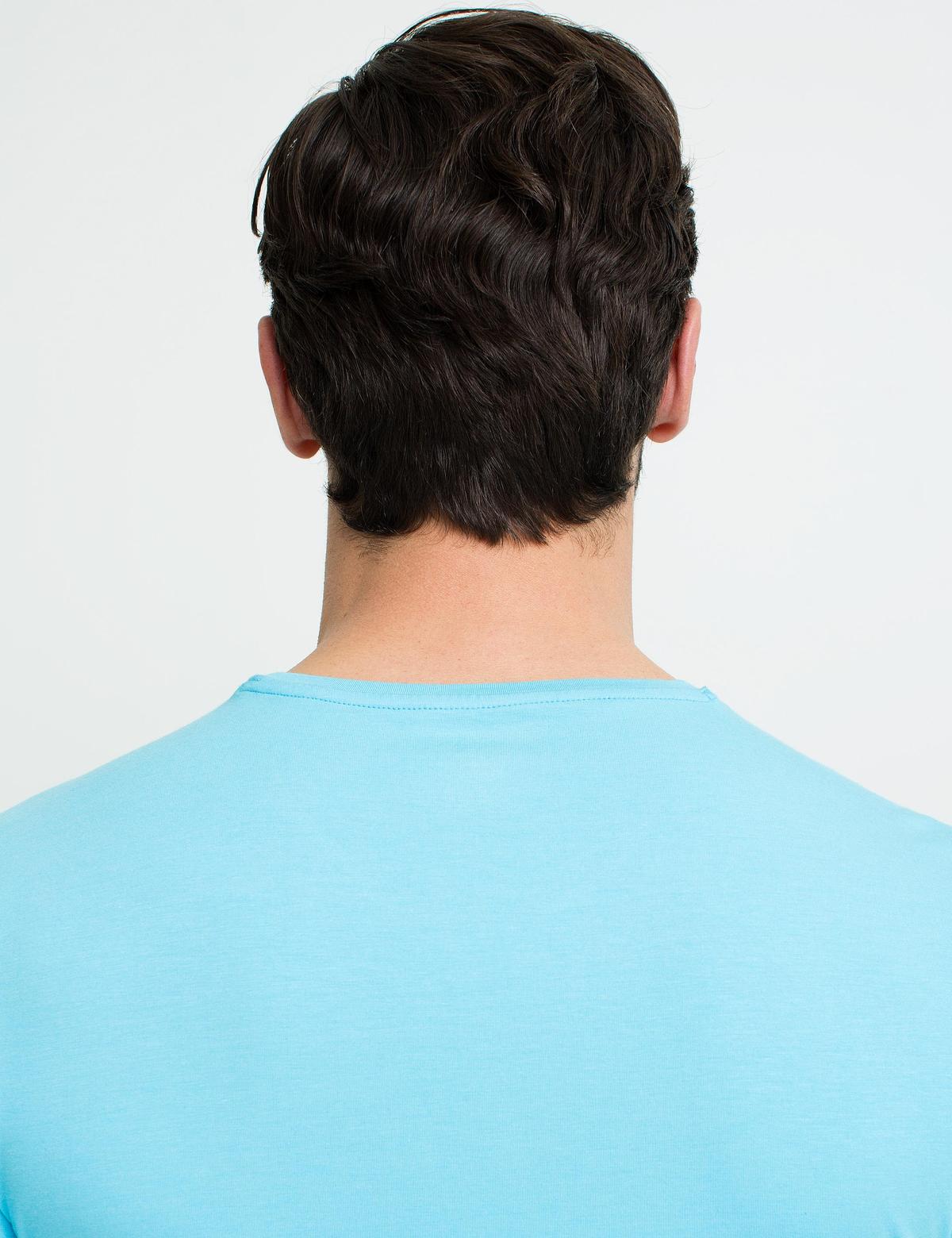 Turkuaz Ekstra Slim Fit Bisiklet Yaka Basic T-Shirt - 50192736073