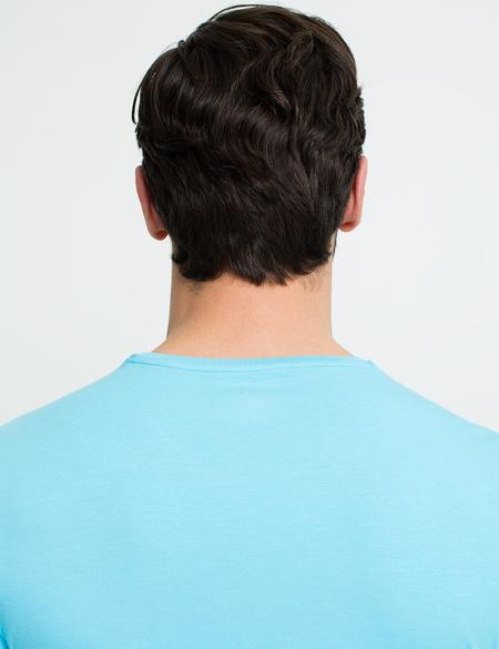 Turkuaz Ekstra Slim Fit Bisiklet Yaka Basic T-Shirt - 50192736073