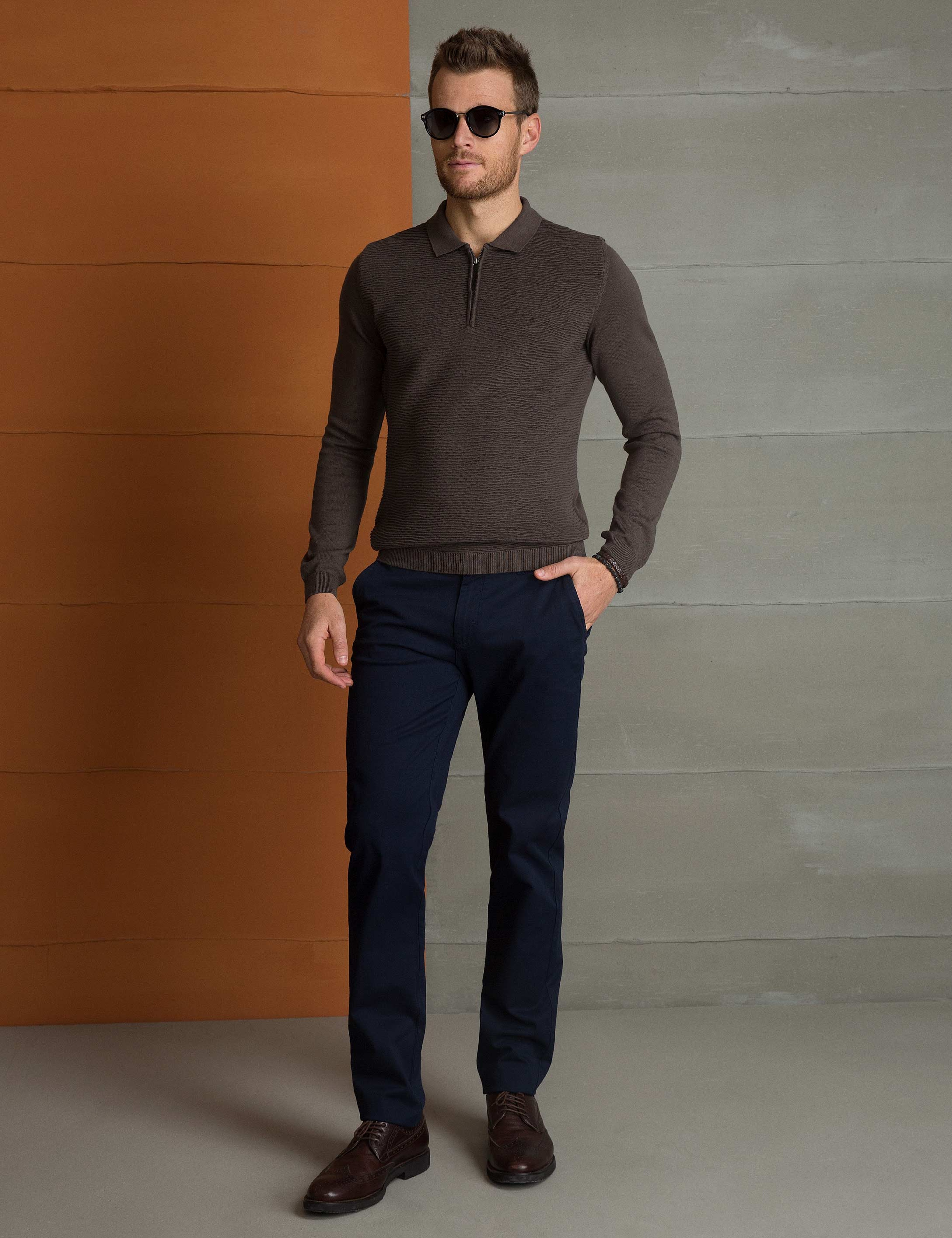 Vizon Slim Fit Triko Kazak - Image 1