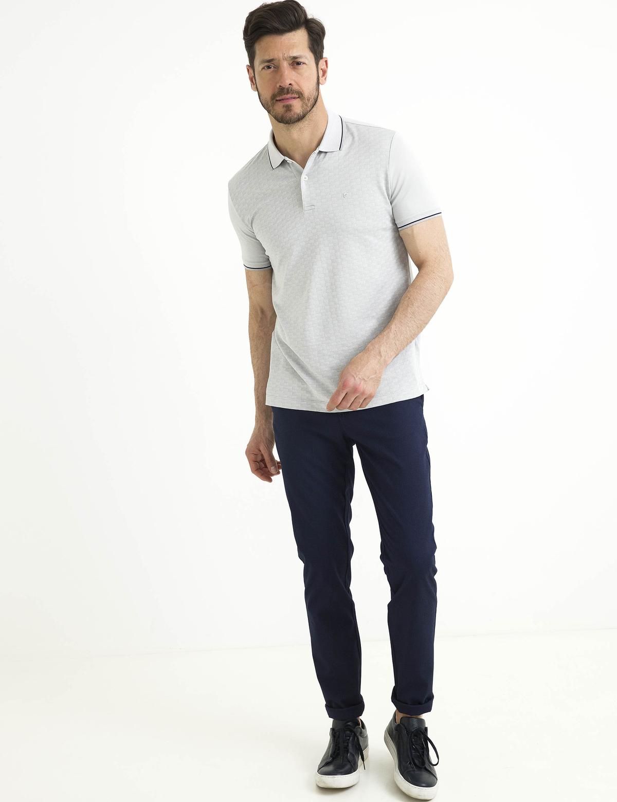 Gri Slim Fit T-Shirt - 50193720024