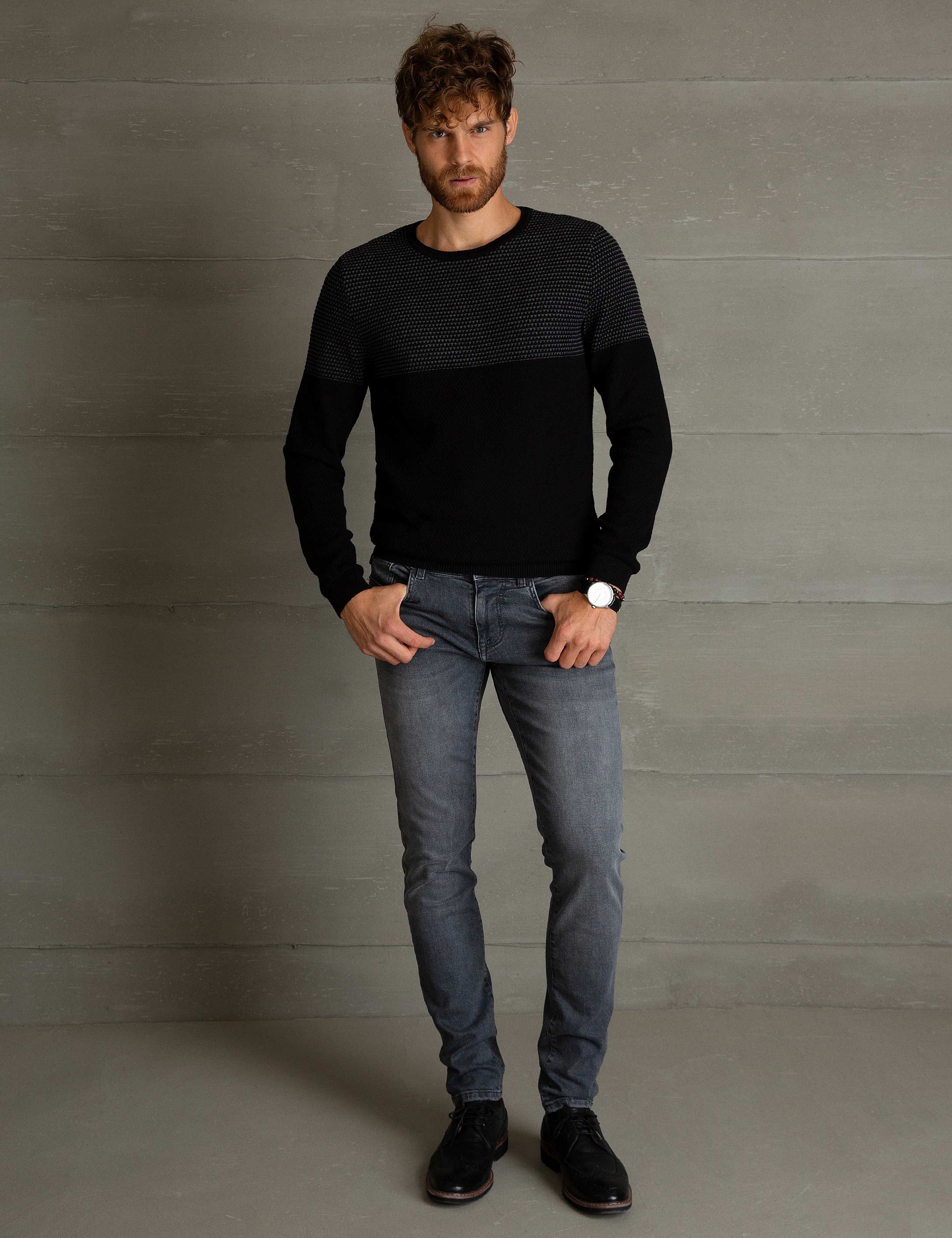 Siyah Slim Fit Gömlek - Image 1