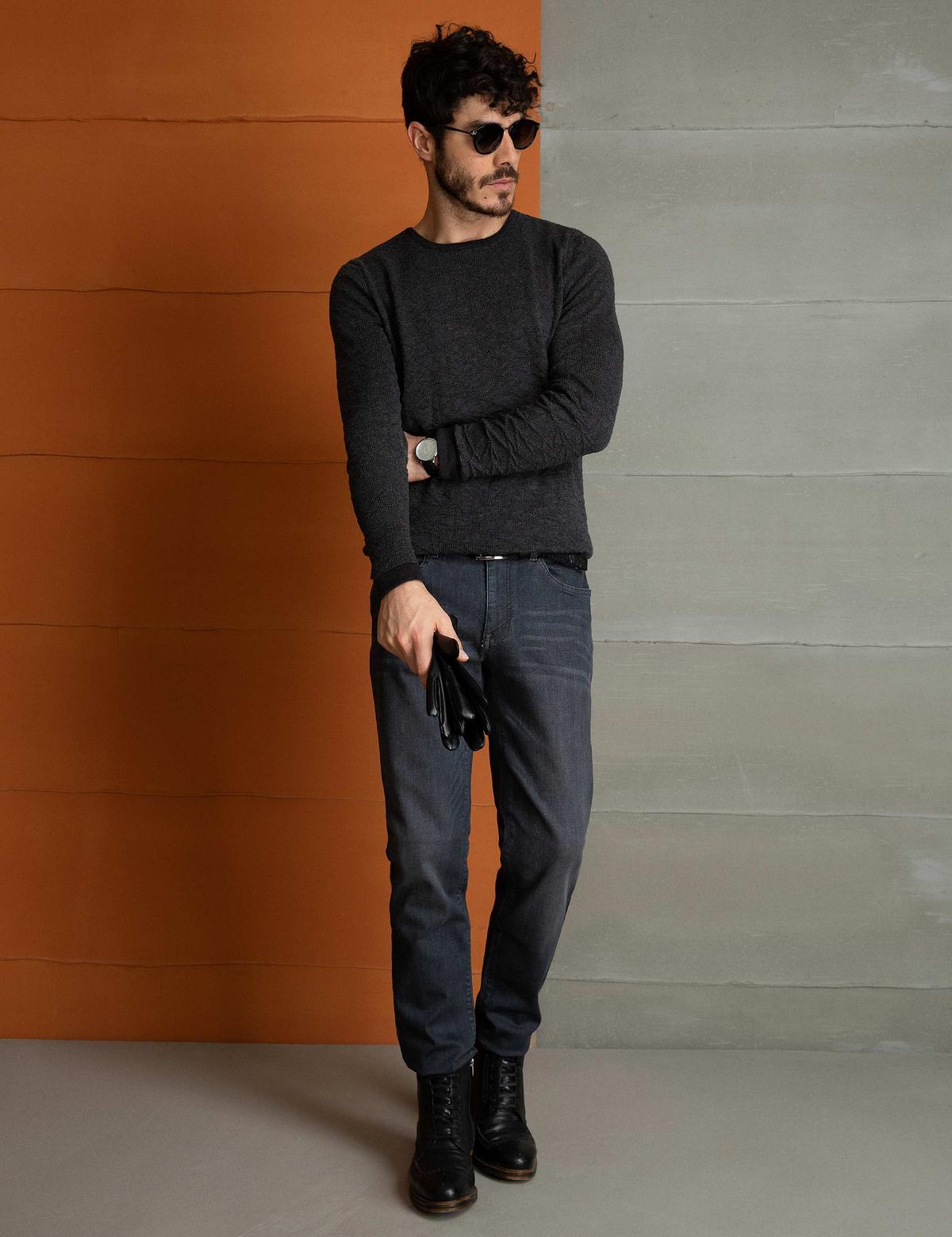 Füme Slim Fit Triko Kazak