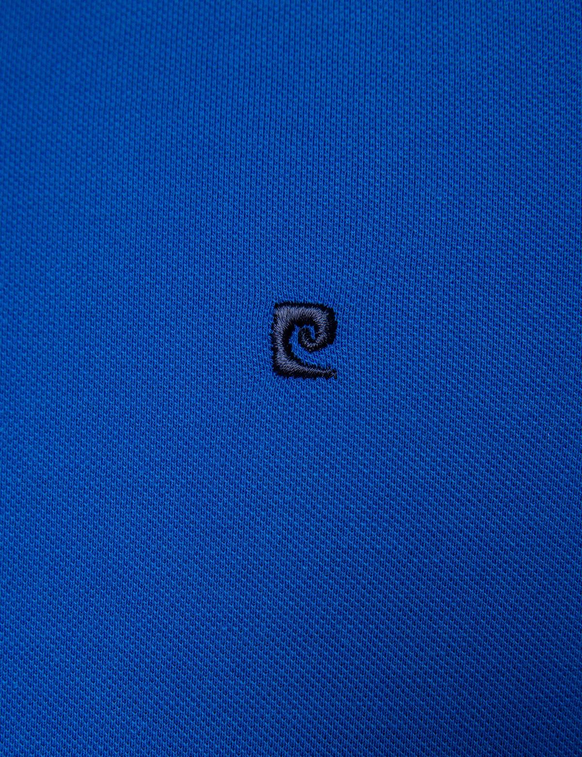 Saks Mavi Slim Fit Polo Yaka Basic T-Shirt - 50197145032