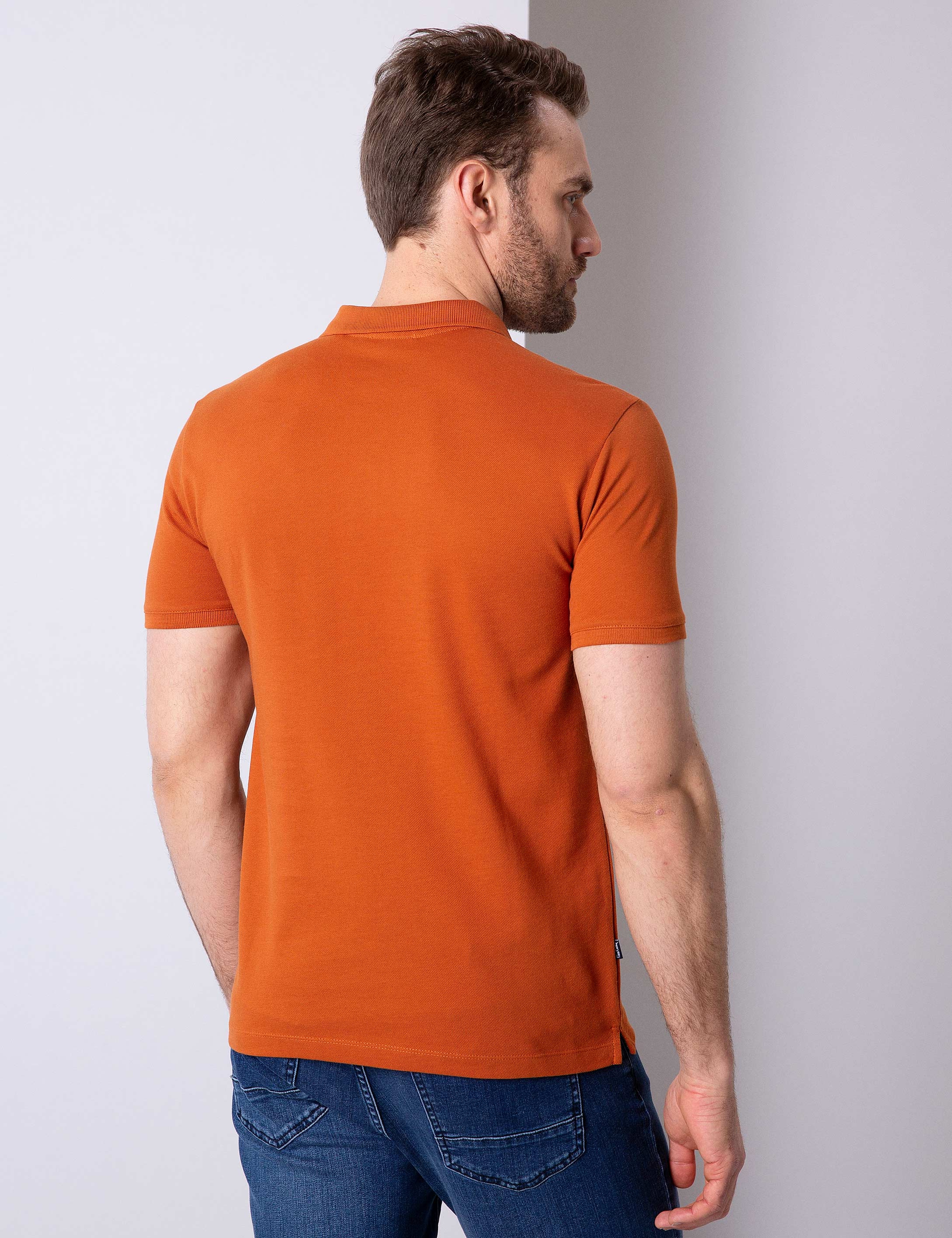 Pas Slim Fit Basic Polo Yaka T-Shirt - Image 3