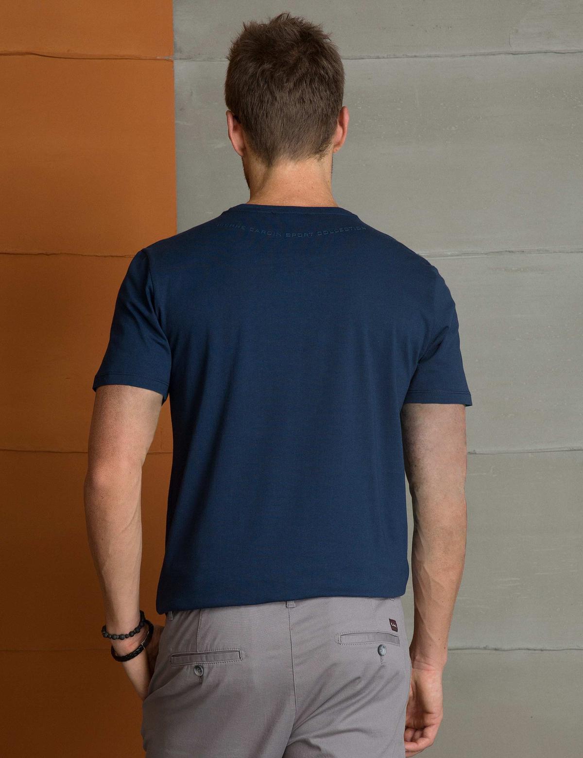 Lacivert Slim Fit T-shirt - 50200368037