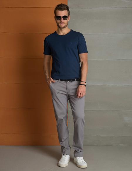 Lacivert Slim Fit T-shirt - 50200368037