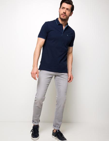 Lacivert Regular Fit Basic Tişört - 50187369033