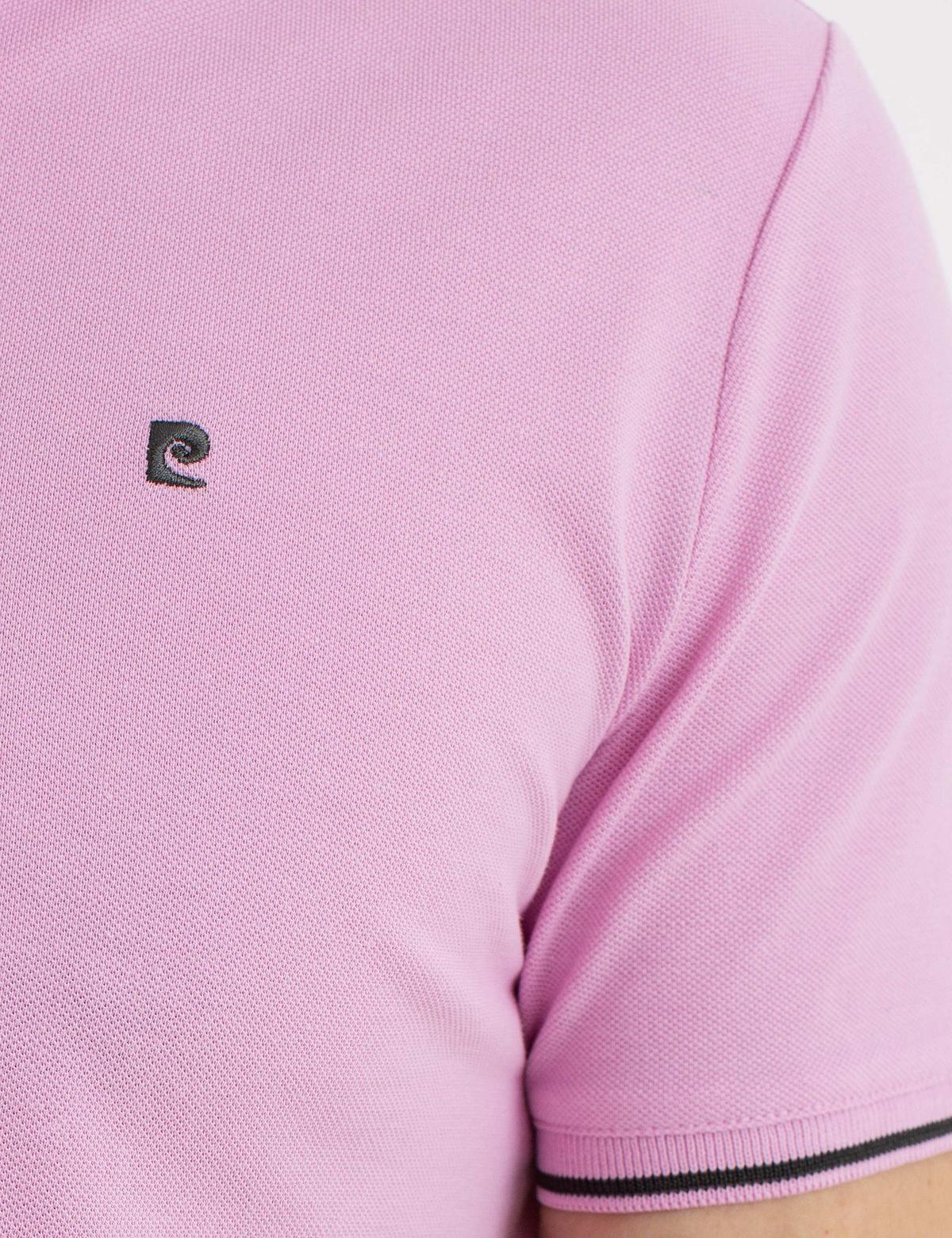 Pembe Slim Fit Polo Yaka T-Shirt - 50197145077