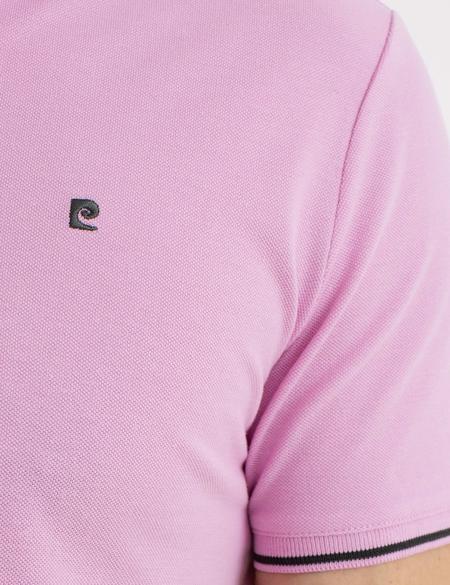 Pembe Slim Fit Polo Yaka T-Shirt - 50197145077