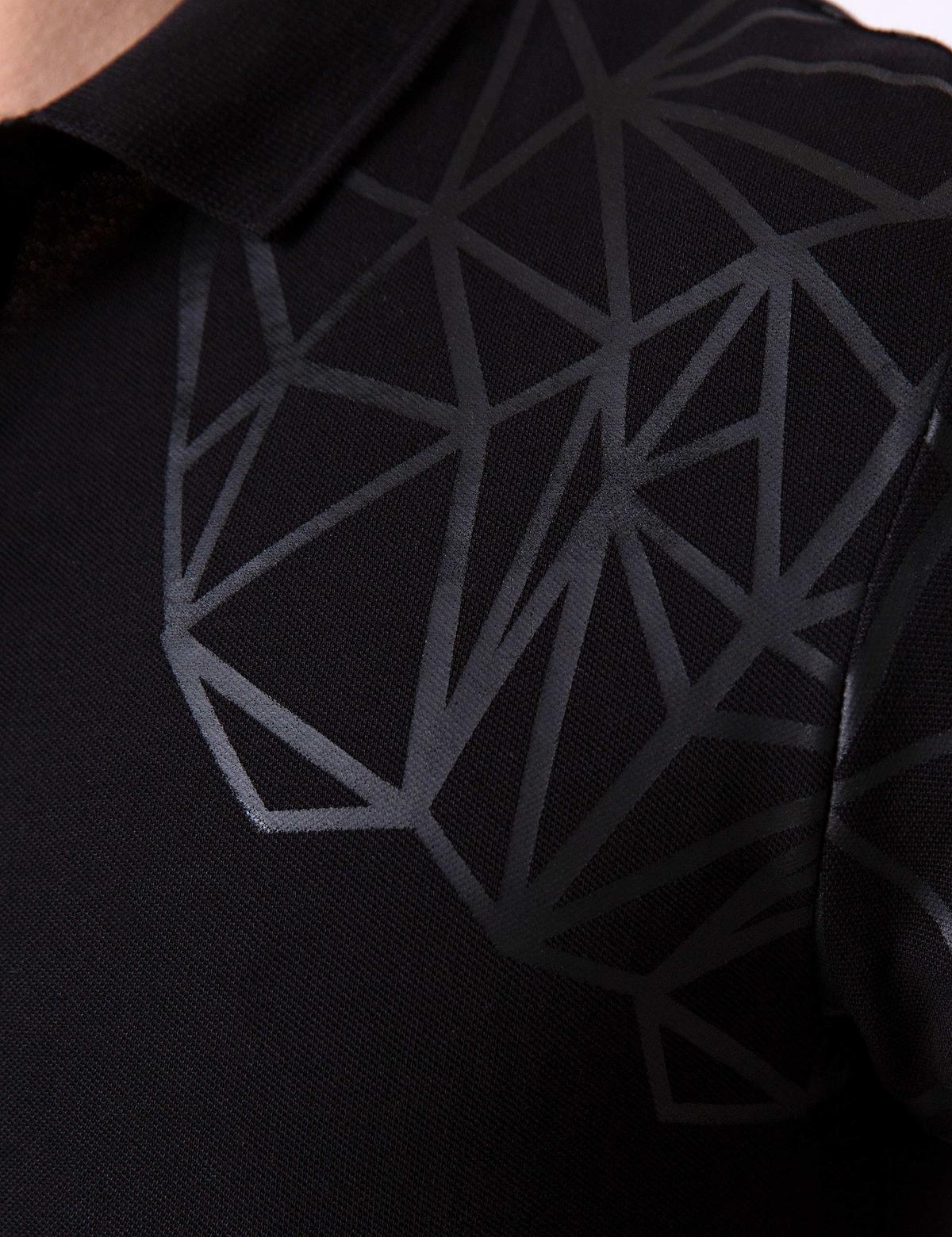 Siyah Slim Fit Polo Yaka T-Shirt - 50204739023