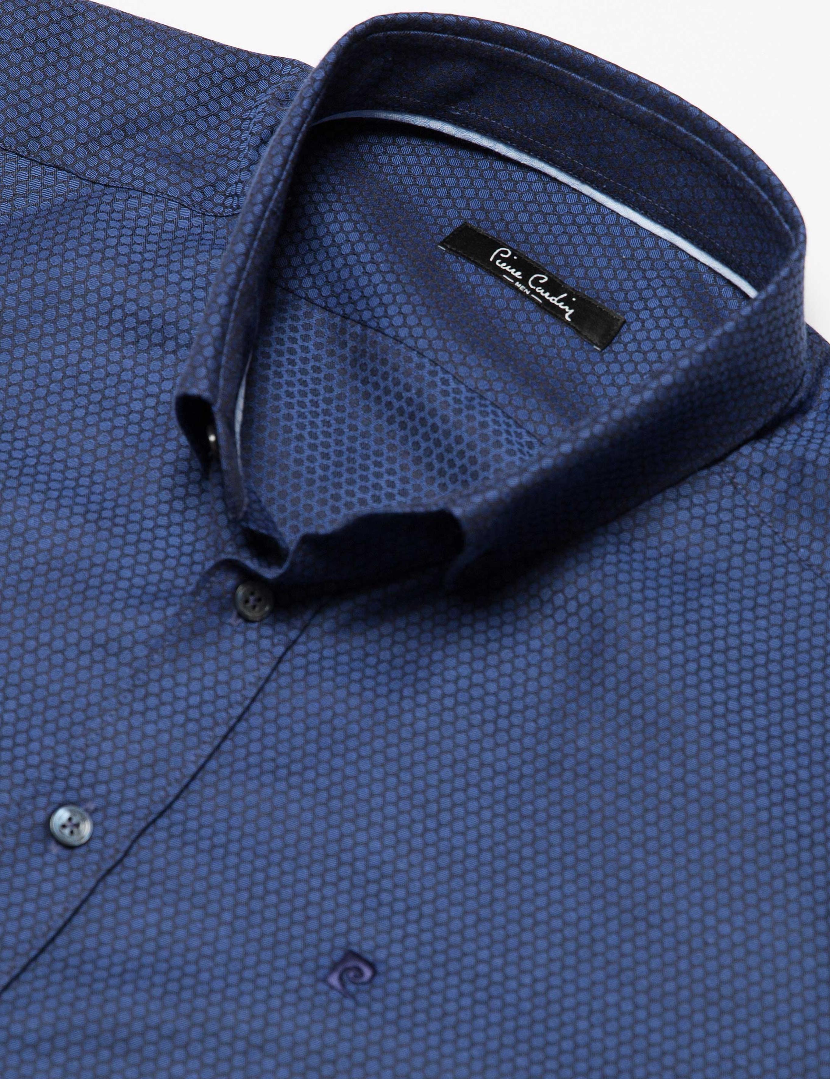 LACIVERT GOMLEK UZUNKOL