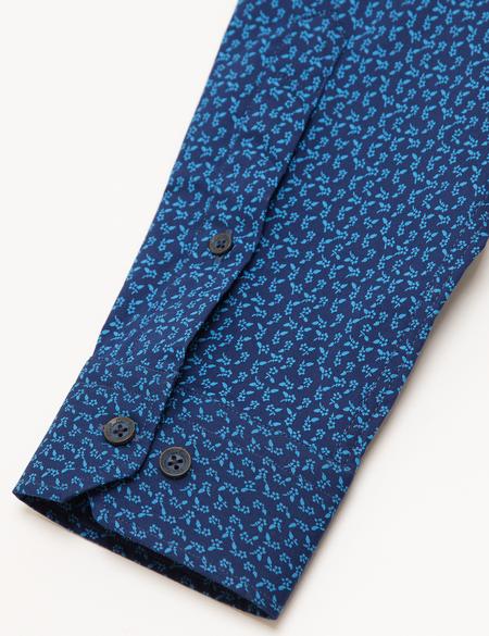 LACIVERT GOMLEK UZUNKOL - 50185691006