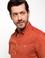 Turuncu Slim Fit Kısa Kollu Gömlek