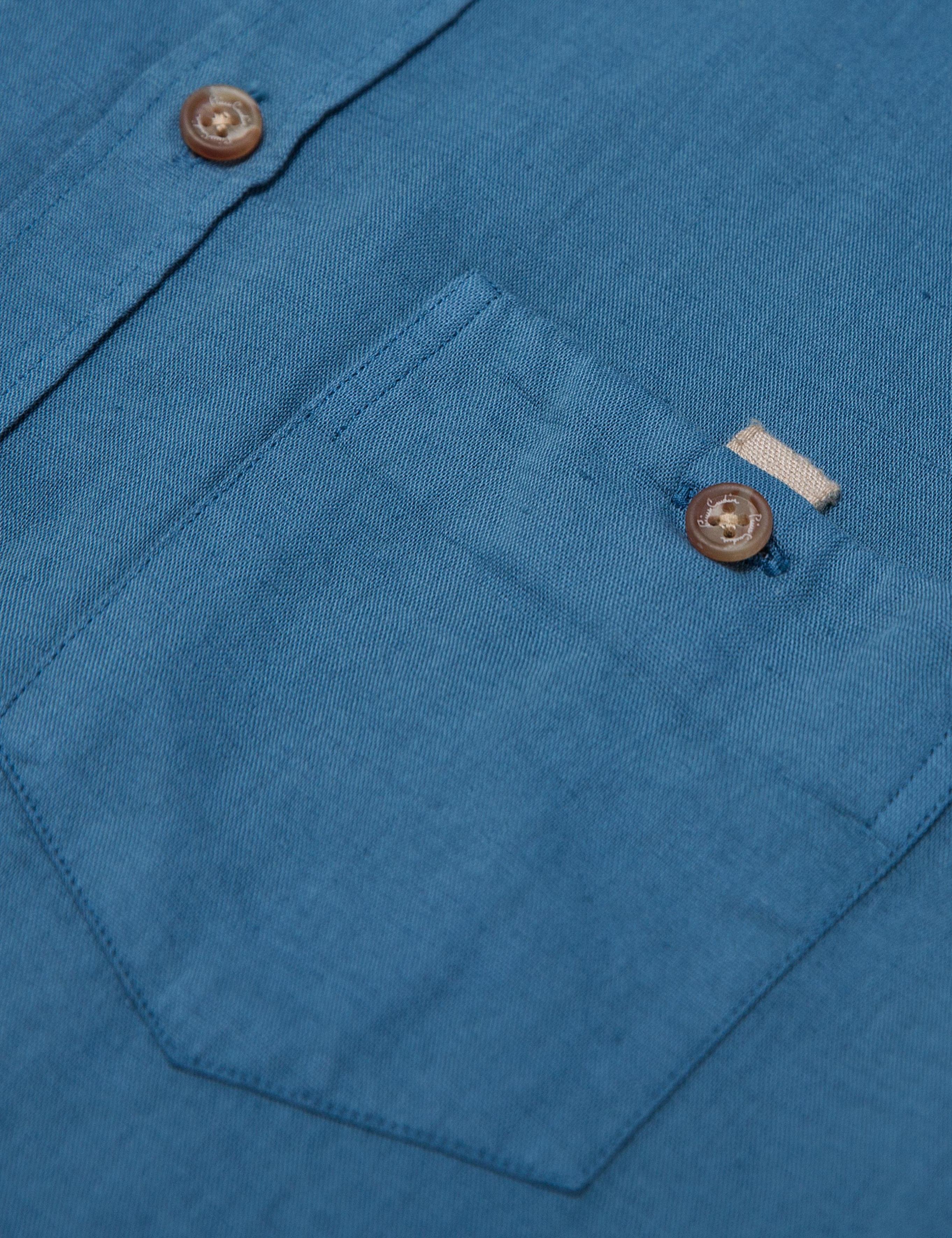 İndigo Slim Fit Kısa Kol Gömlek