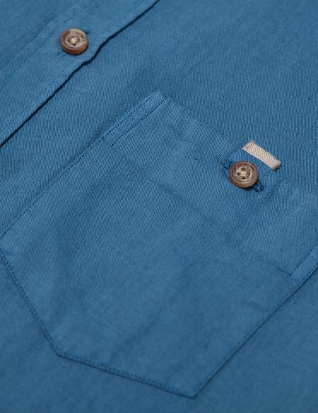 İndigo Slim Fit Kısa Kol Gömlek - 50185776080