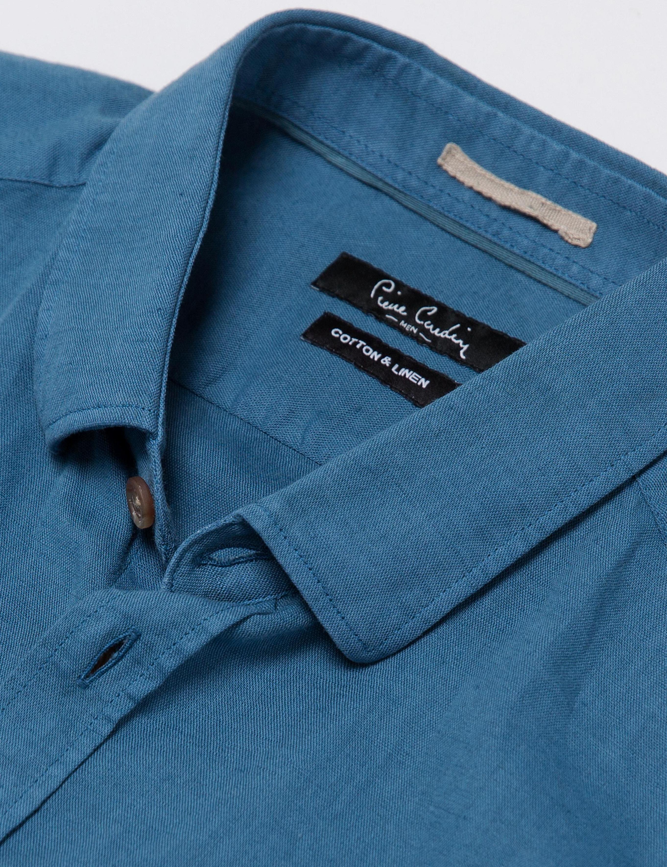 İndigo Slim Fit Kısa Kol Gömlek