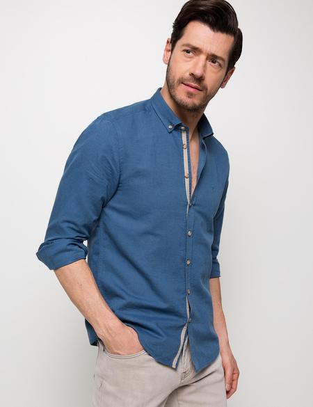 İndigo Slim Fit Gömlek - 50185777073