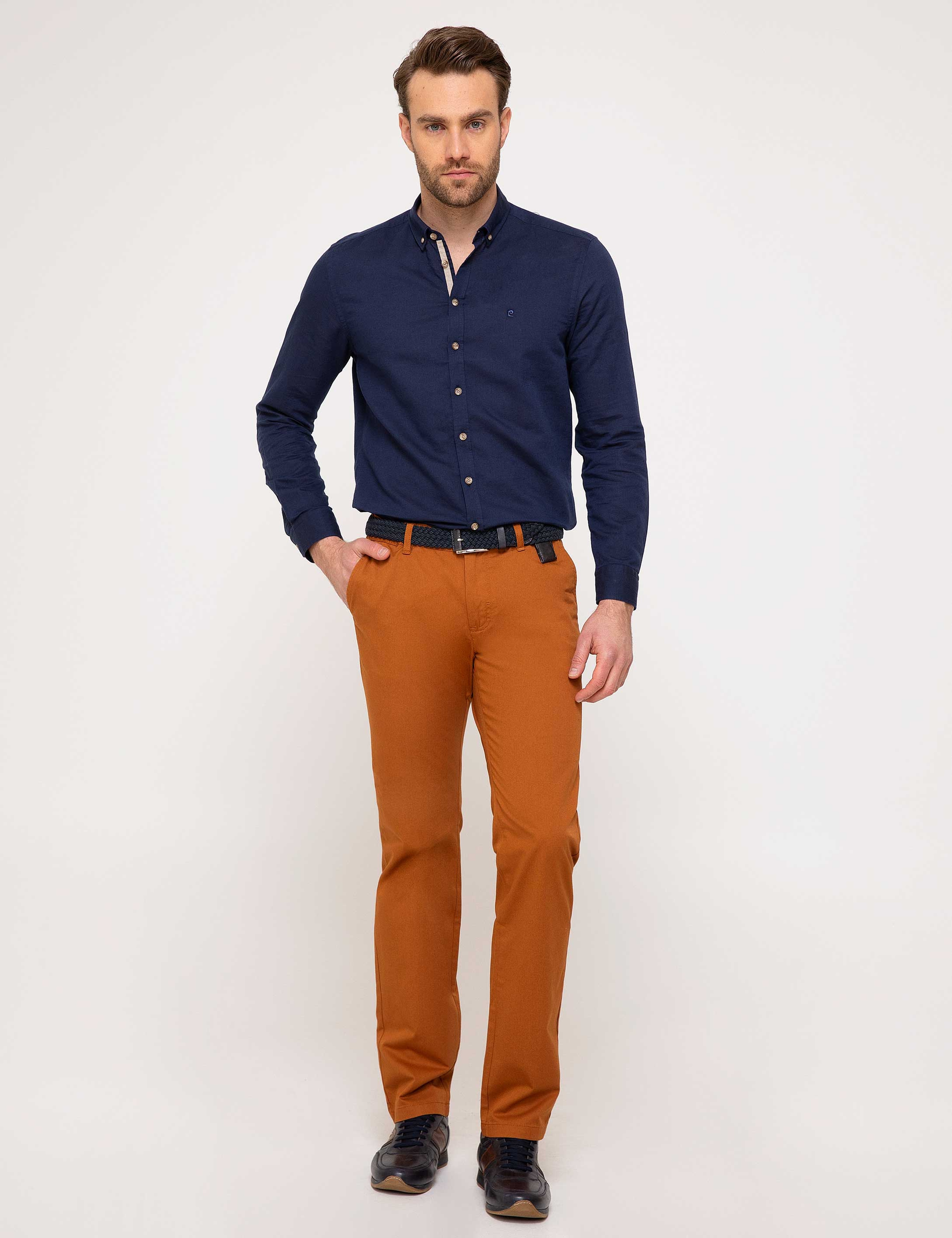 Lacivert Slim Fit Gömlek - Image 2
