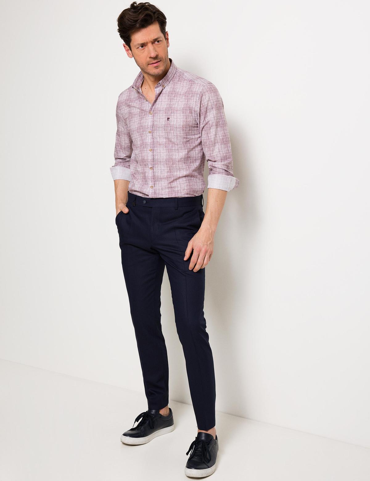 Bordo Slim Fit Gömlek - 50186206025