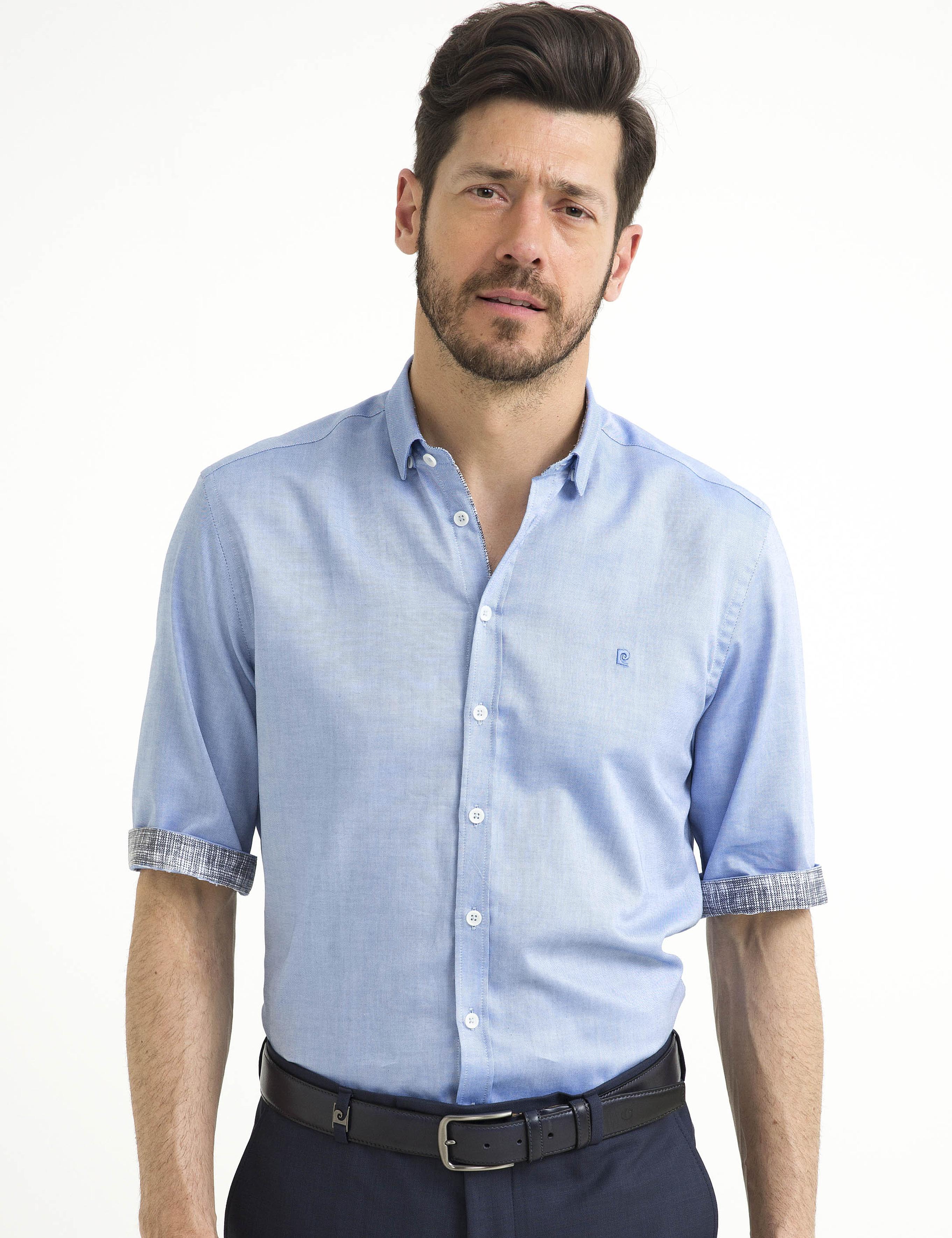 İndigo Slim Fit Kısa Kol Gömlek