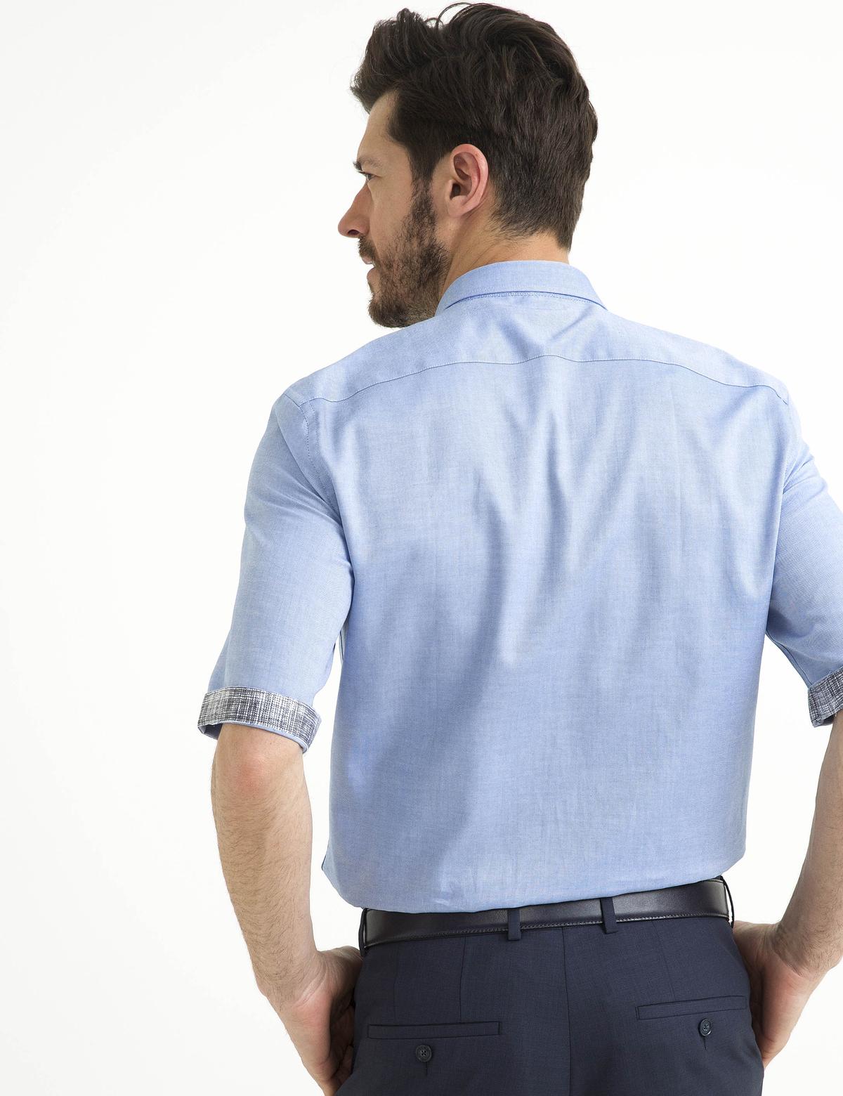 İndigo Slim Fit Kısa Kol Gömlek - 50186963062