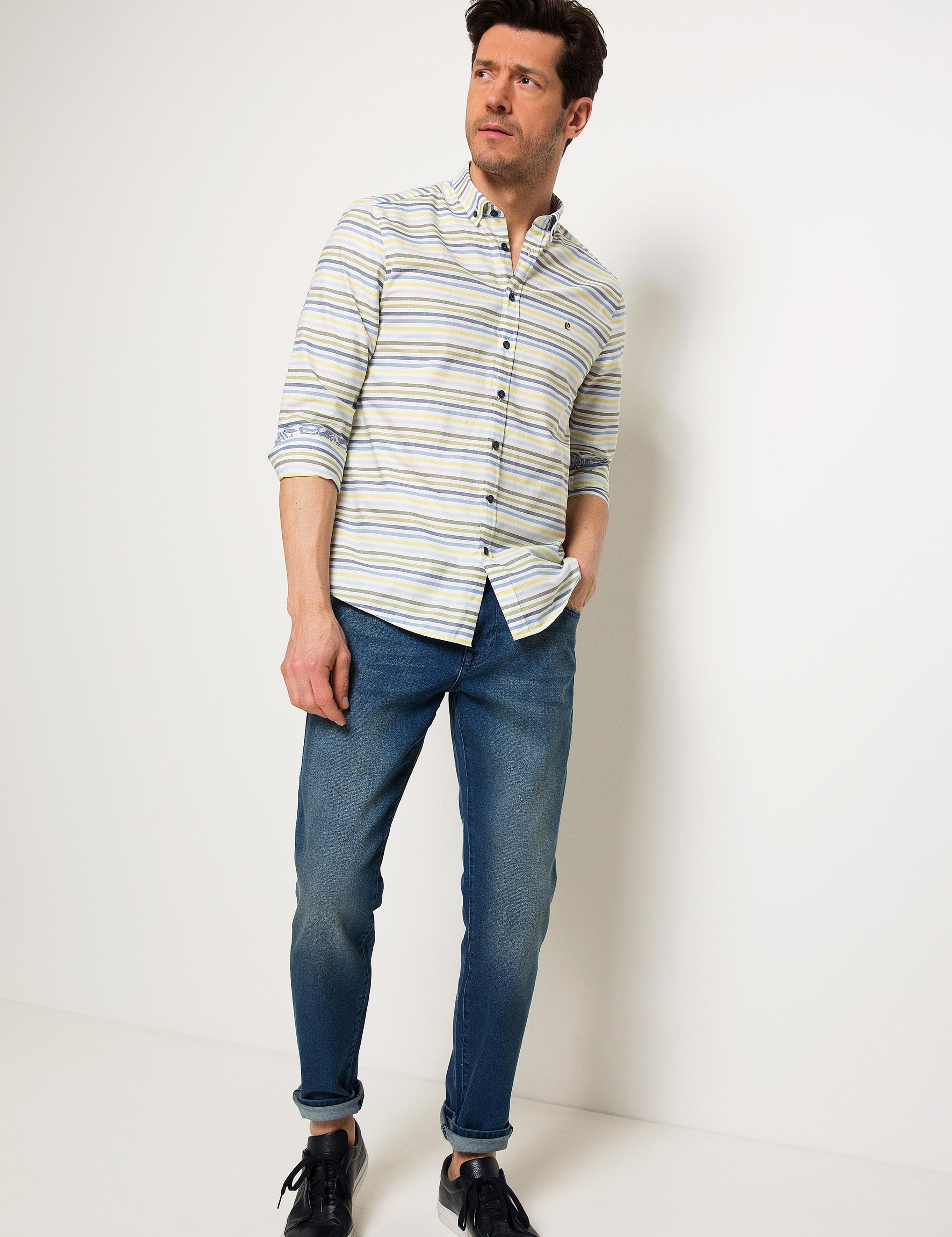 Haki Slim Fit Gömlek