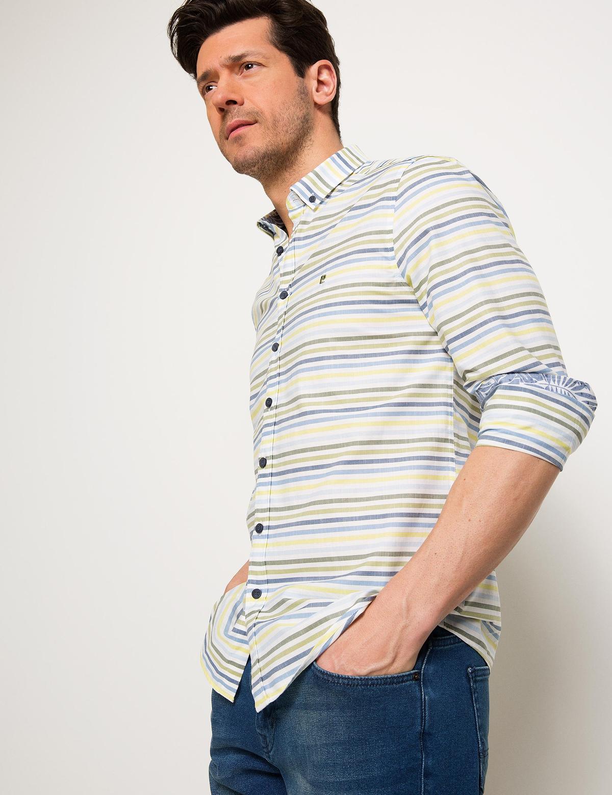 Haki Slim Fit Gömlek