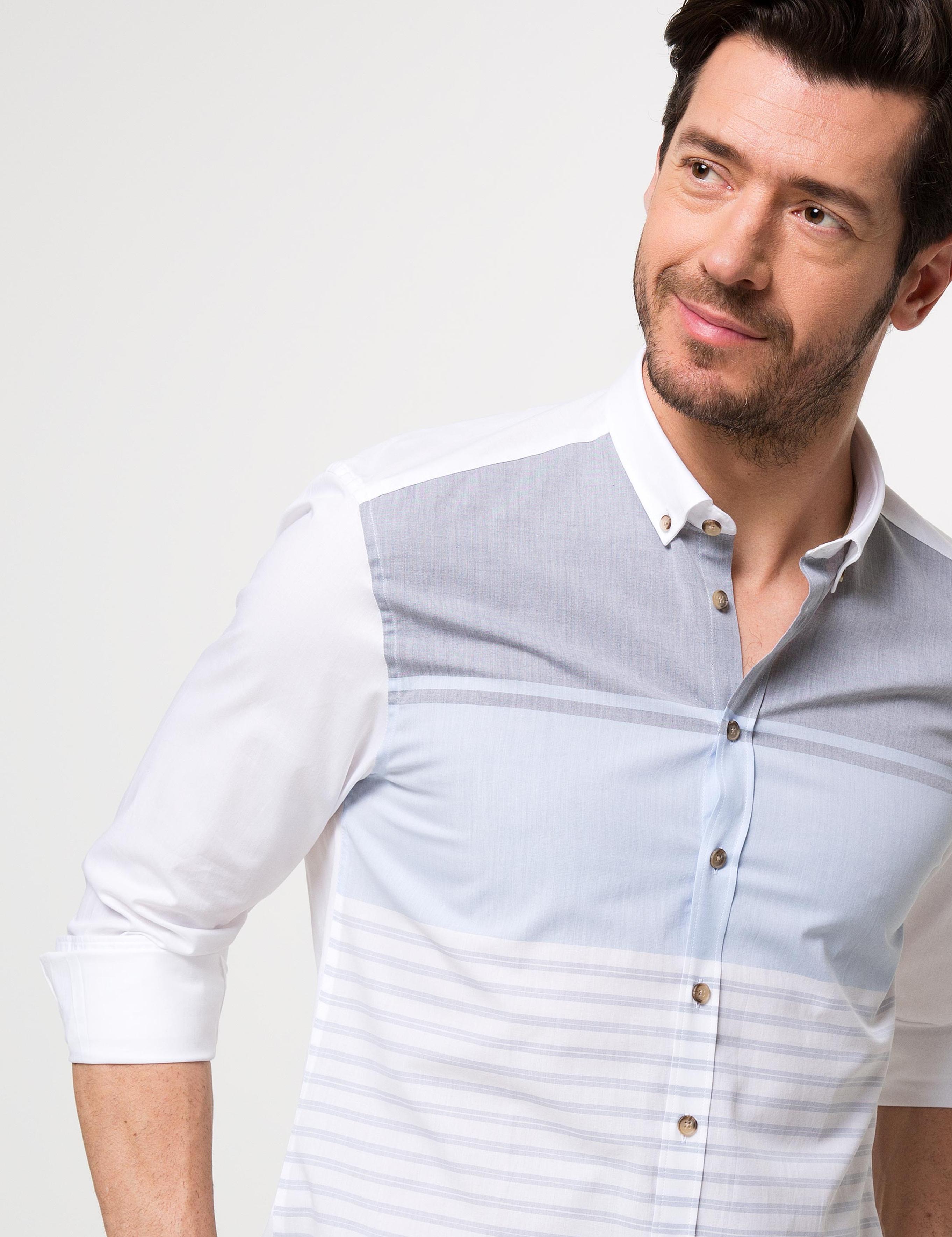 Mavi Slim Fit Gömlek