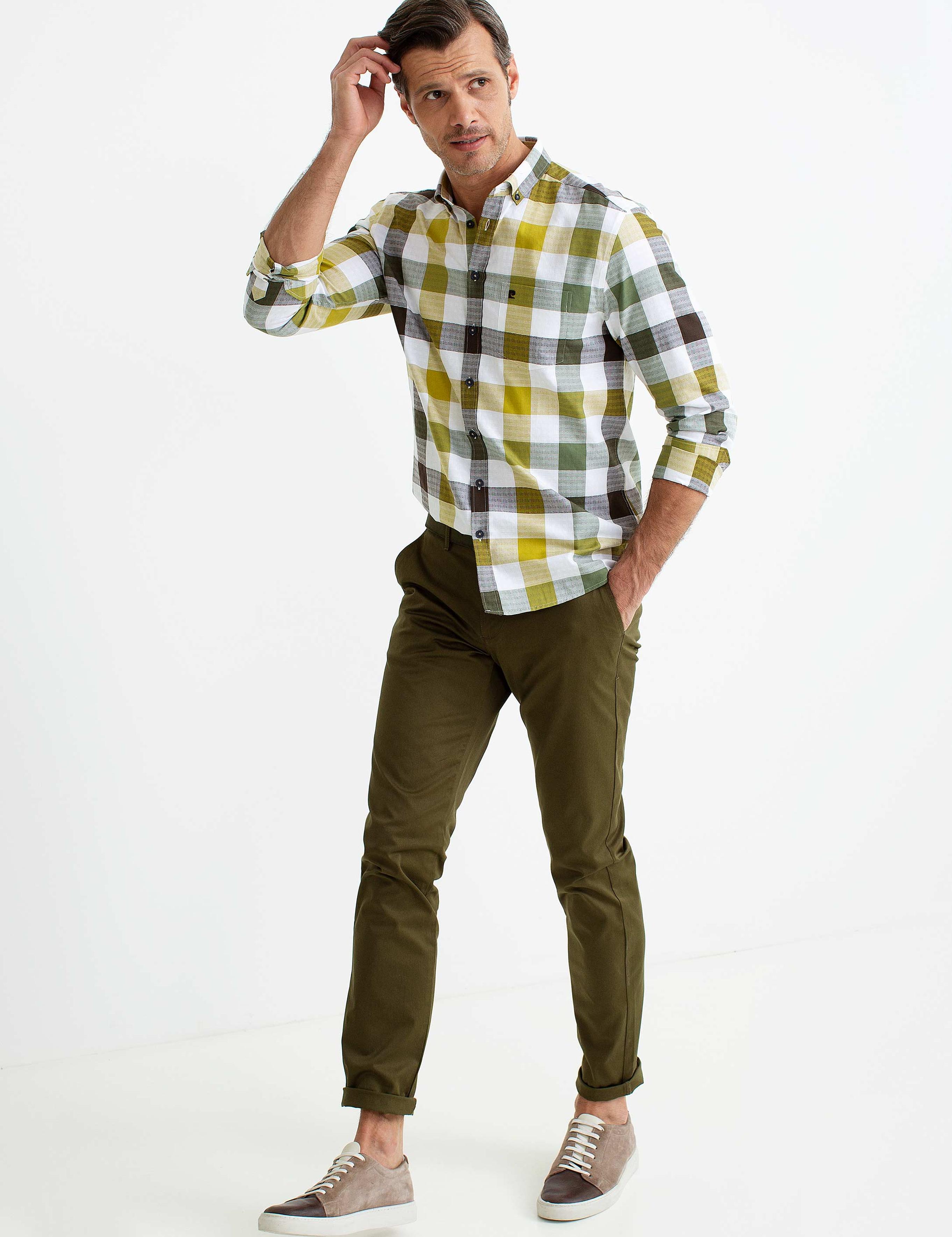 Safran Sarı Regular Fit Gömlek