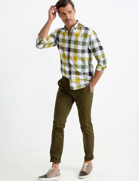 Safran Sarı Regular Fit Gömlek - 50187577016