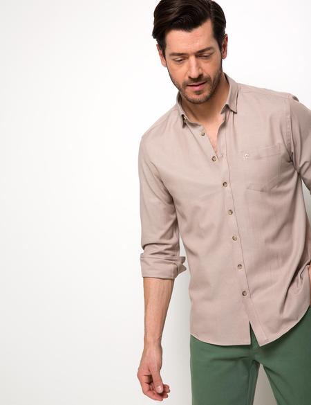 Bej Regular Fit Gömlek - 50188505042