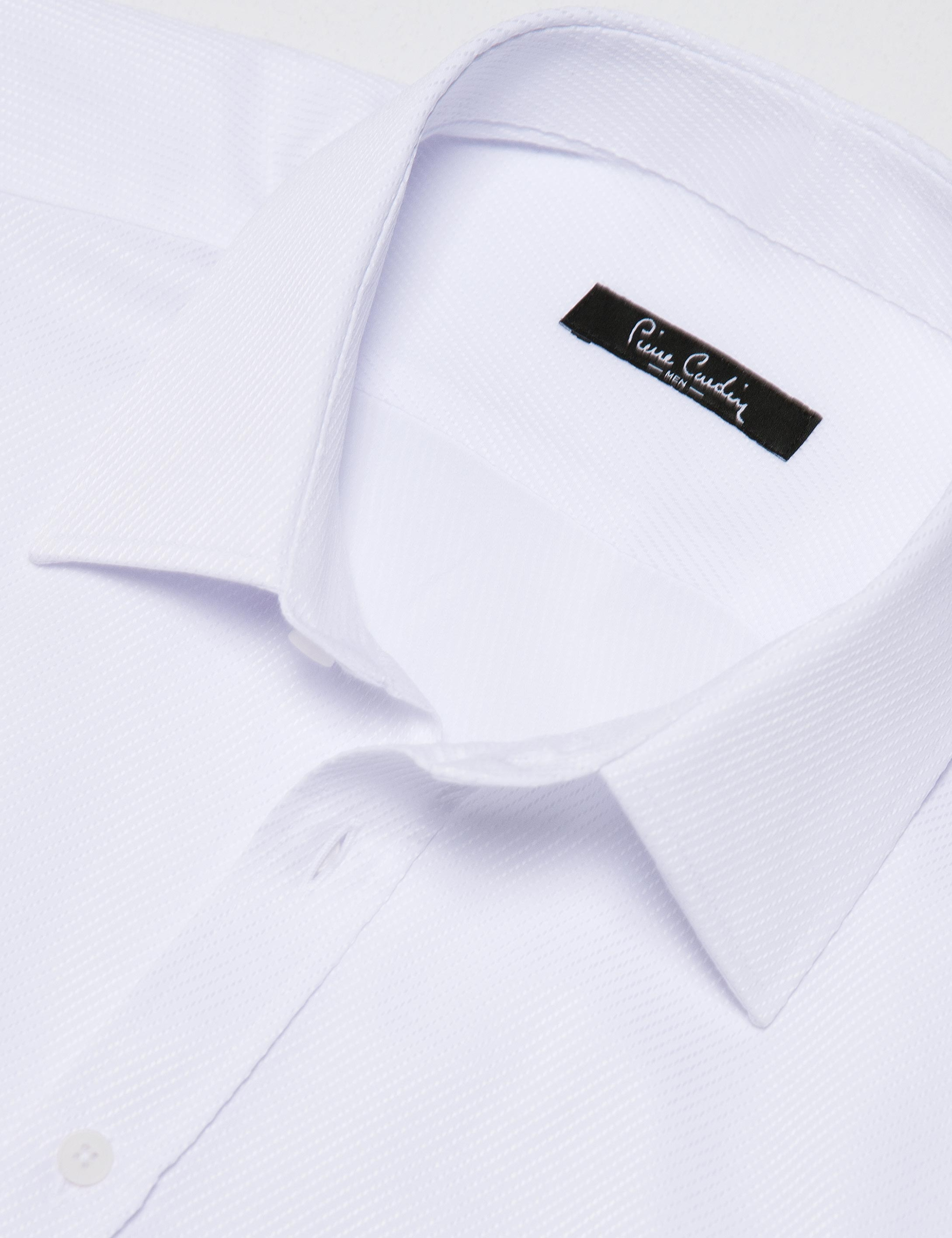 Beyaz Slim Fit Gömlek - Image 3