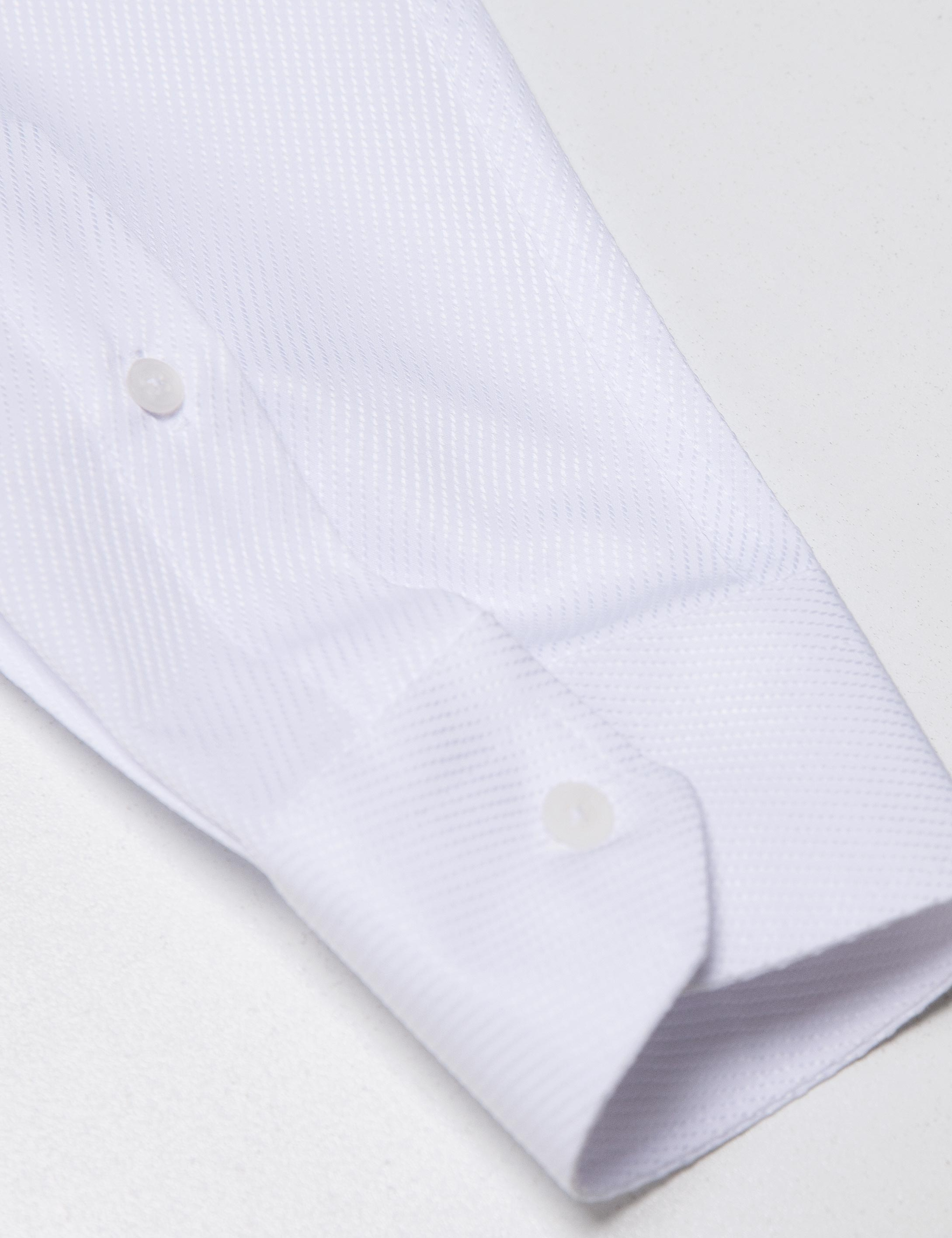 Beyaz Slim Fit Gömlek - Image 4