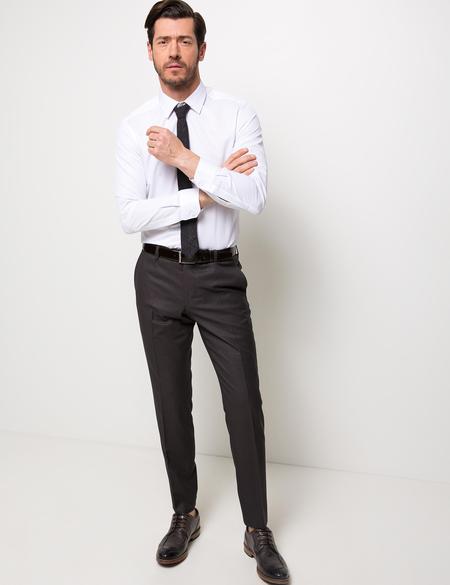 Beyaz Slim Fit Gömlek - 50189436001