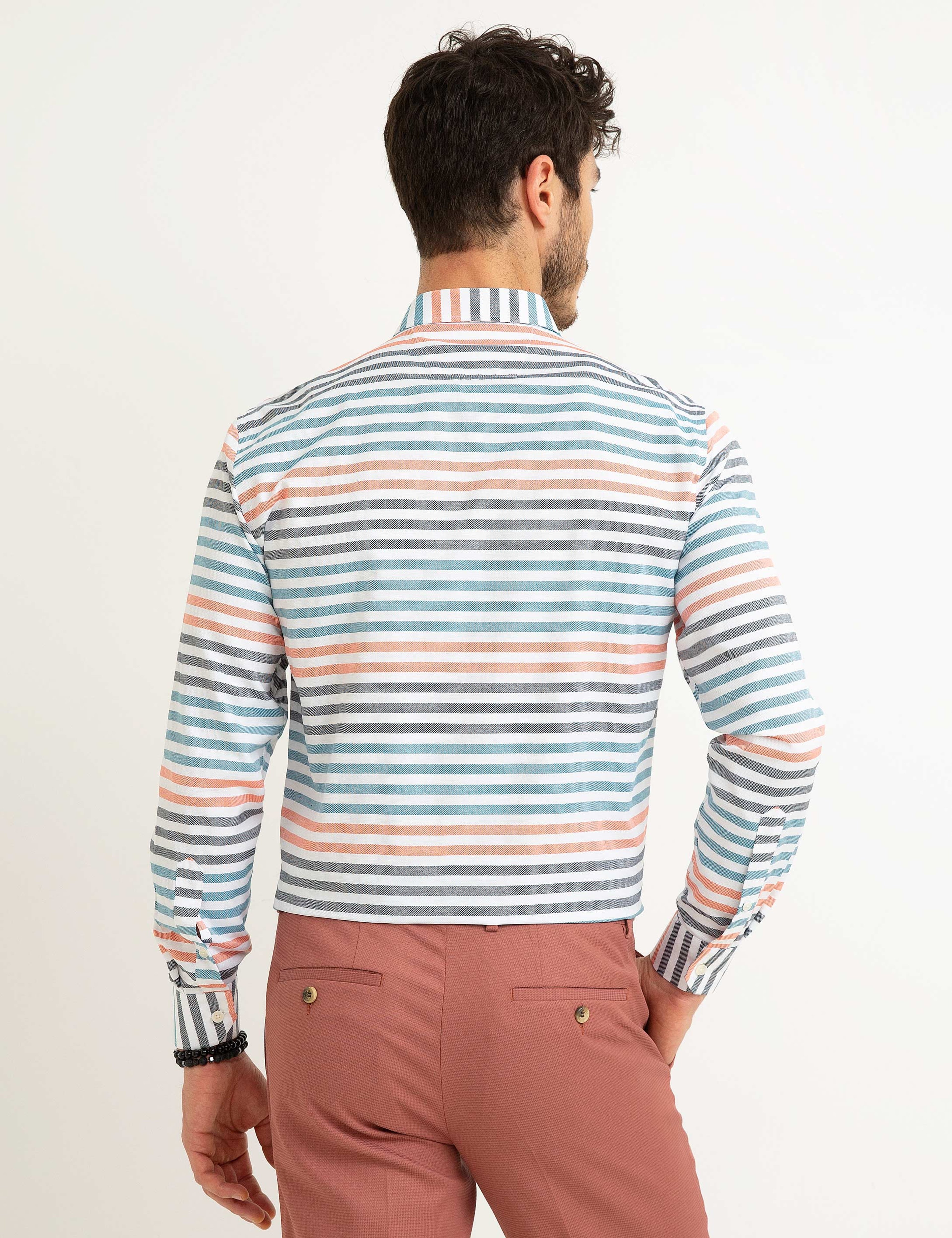 Turuncu Slim Fit Gömlek
