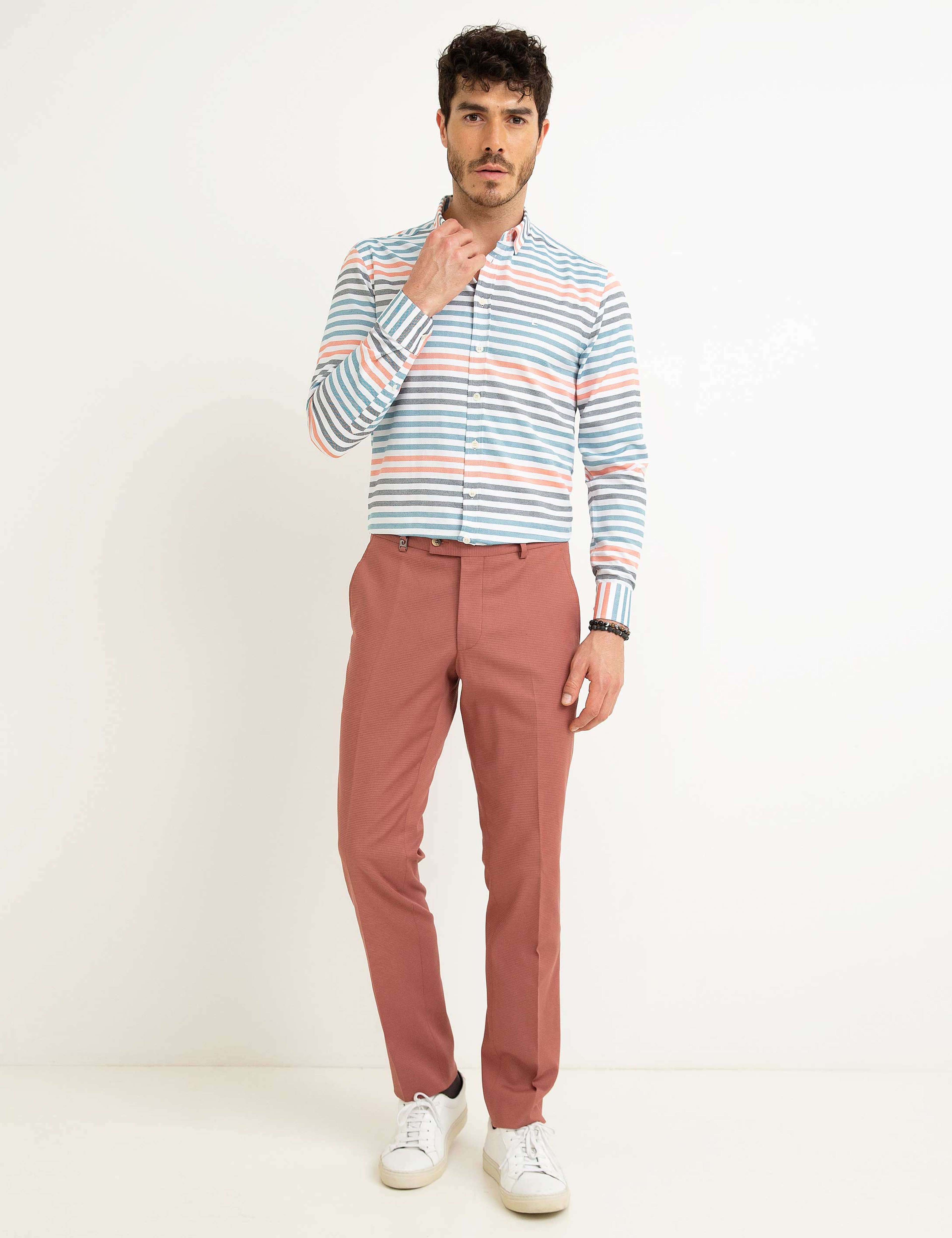 Turuncu Slim Fit Gömlek