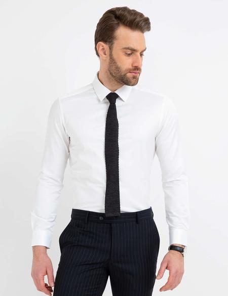 Beyaz Slim Fit Basic Gömlek - 50189518056