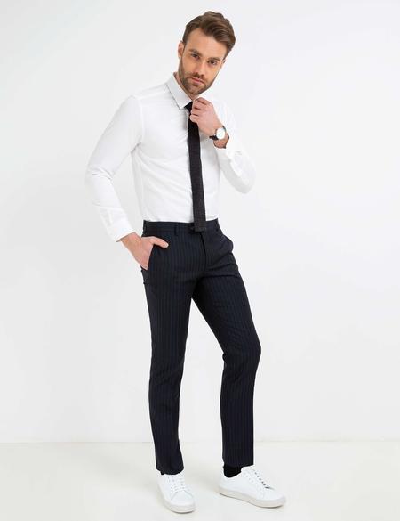 Beyaz Slim Fit Basic Gömlek - 50189518056