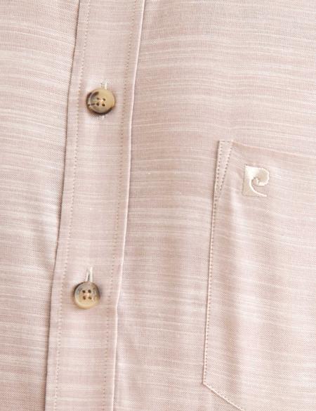 Bej Regular Fit Kısa Kollu Gömlek - 50190810014