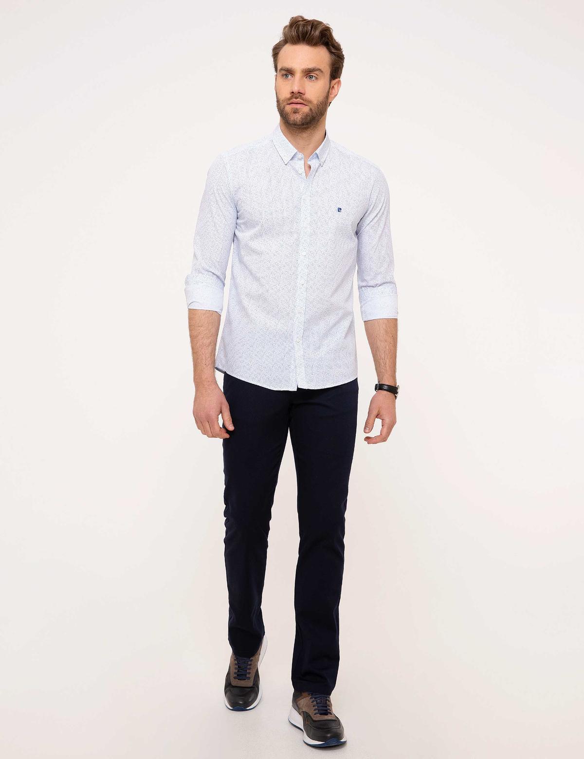 Çok Renkli Slim Fit Uzun Kollu Gömlek - 50191817006