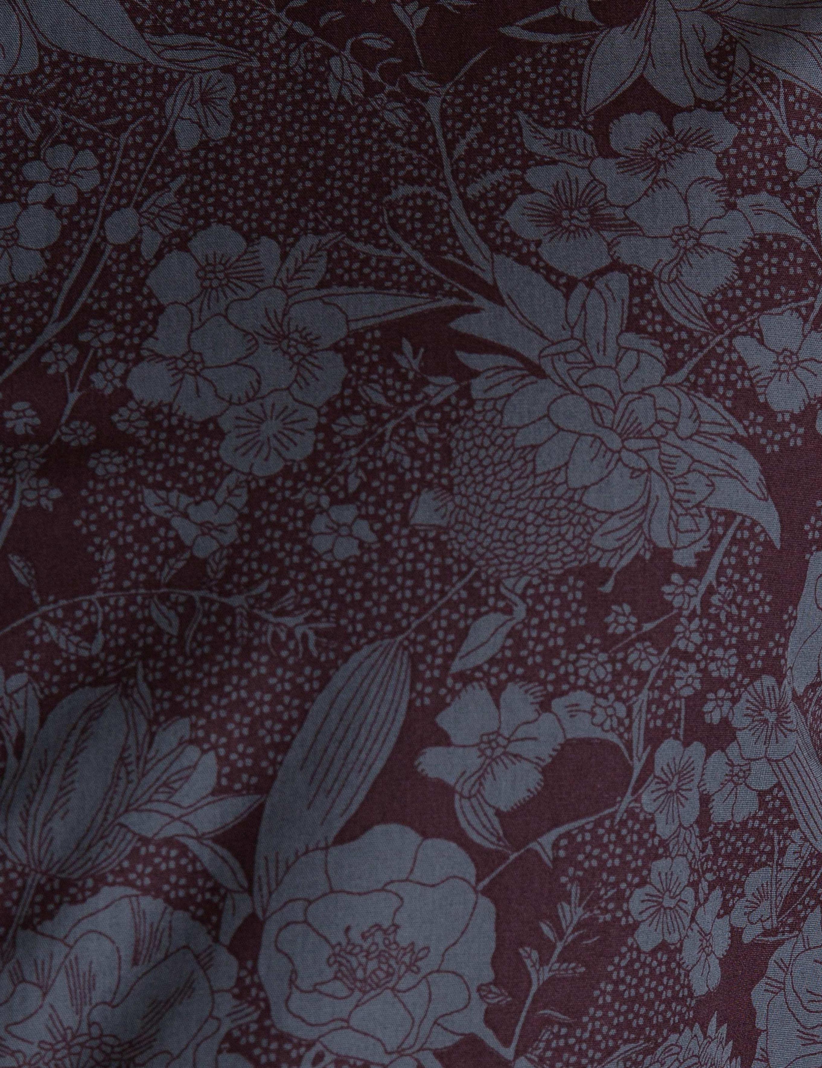 Bordo Slim Fit Gömlek