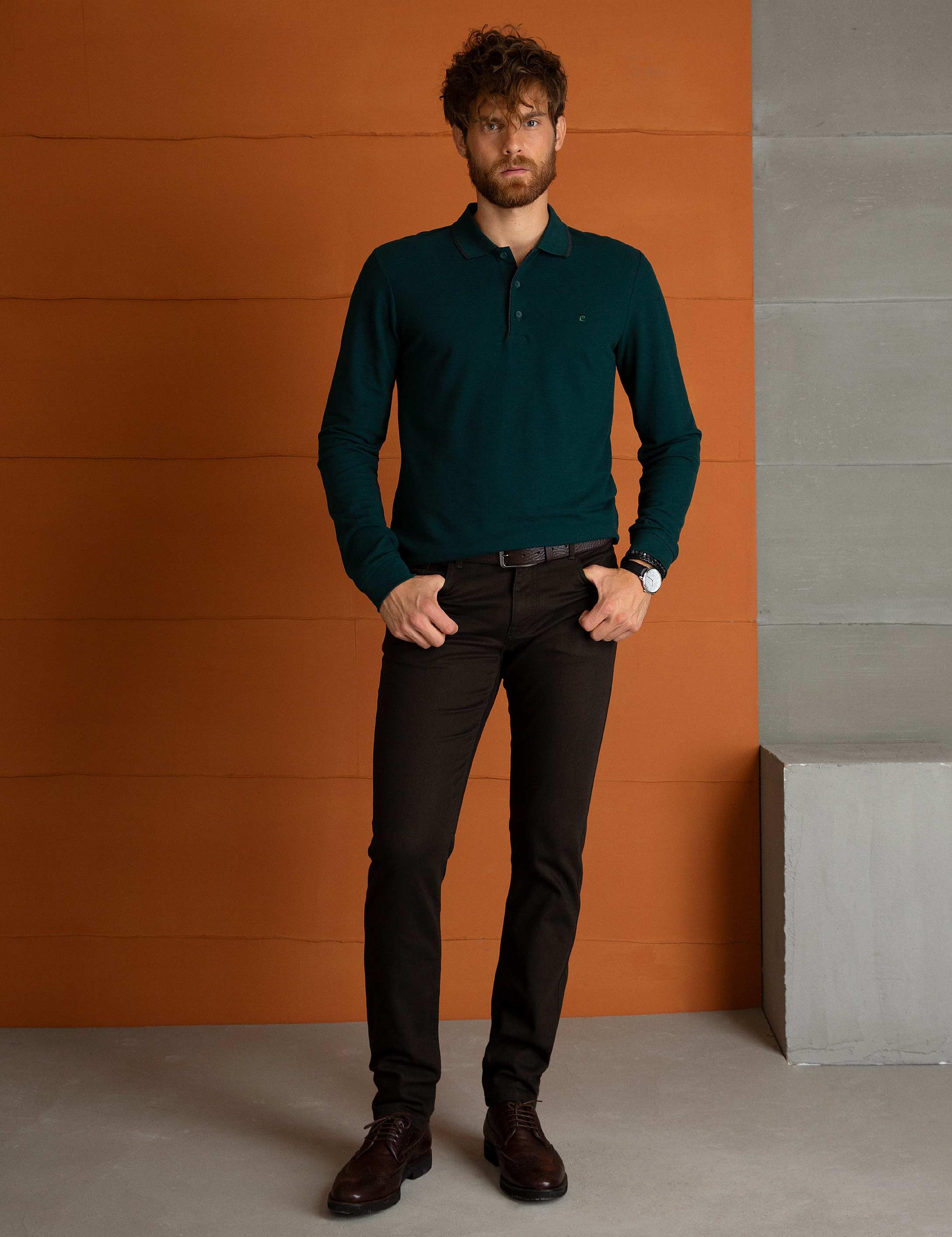 Koyu Yeşil Slim Fit Sweatshirt