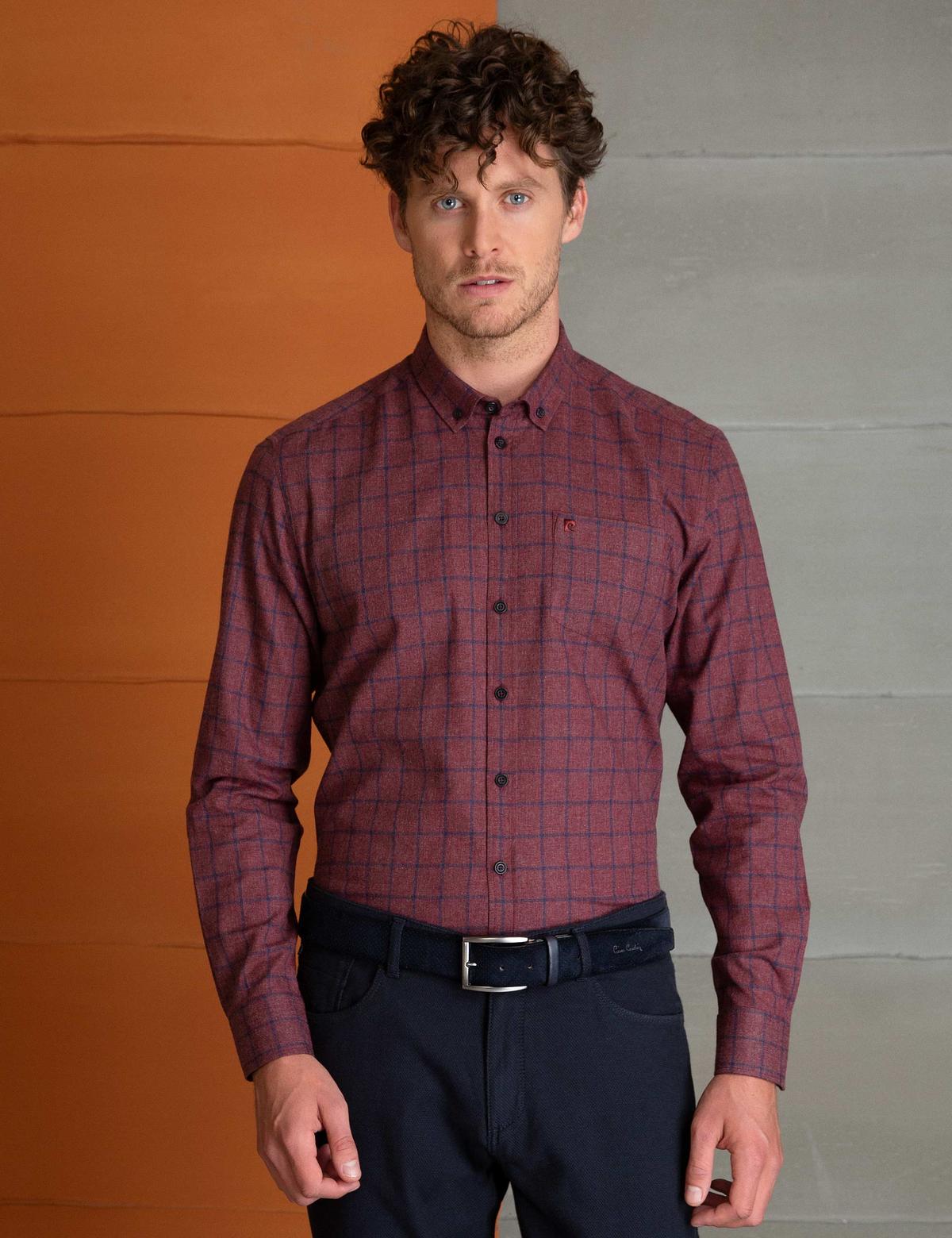 Bordo Regular Fit Gömlek - 50195483001