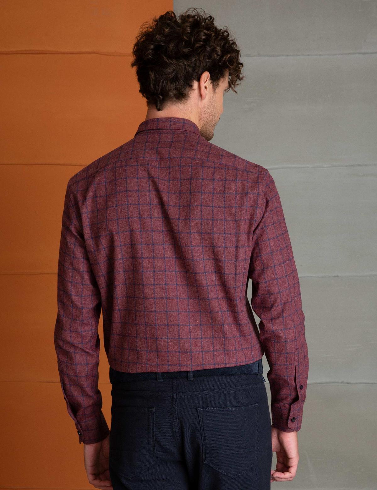 Bordo Regular Fit Gömlek - 50195483001