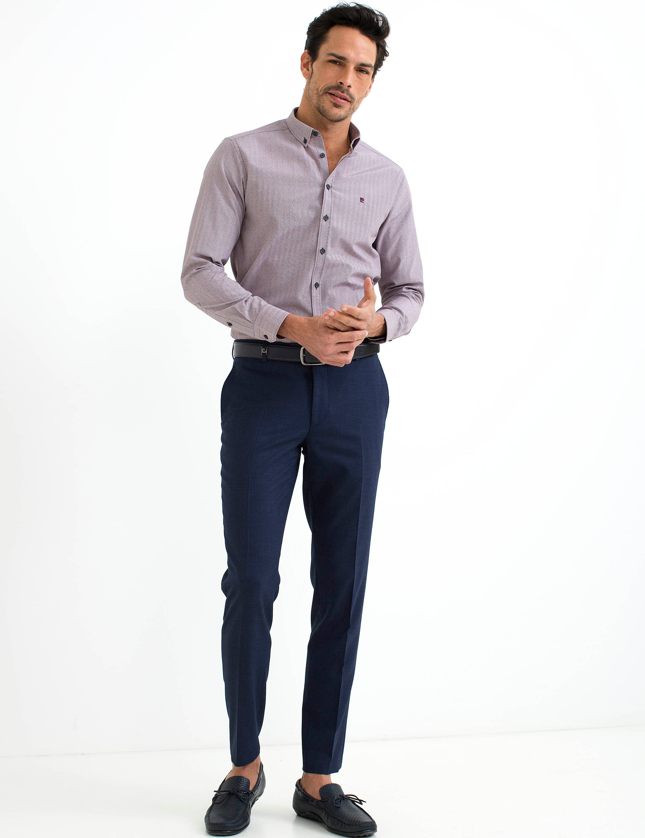 Bordo Slim Fit Gömlek