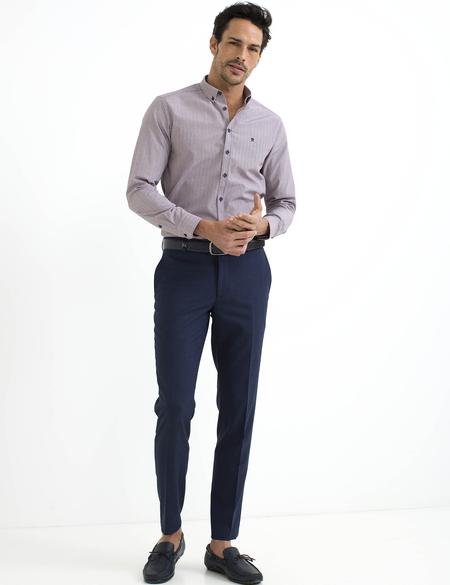 Bordo Slim Fit Gömlek - 50195892006