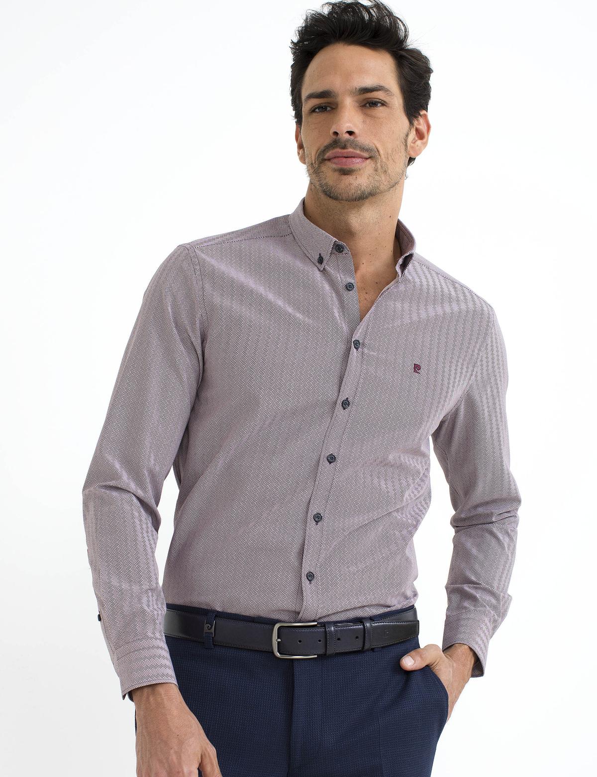 Bordo Slim Fit Gömlek - 50195892006