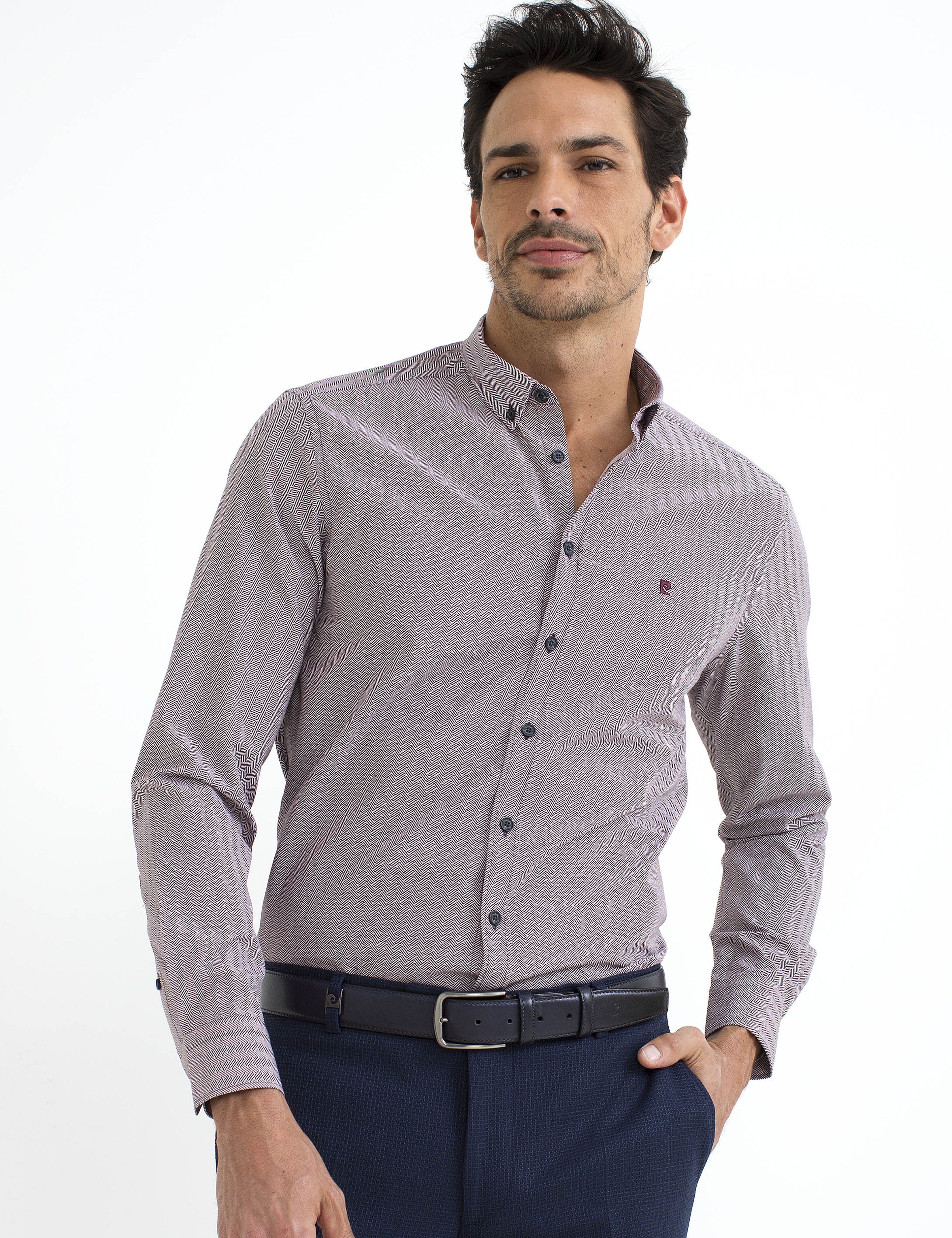 Bordo Slim Fit Gömlek - Image 2